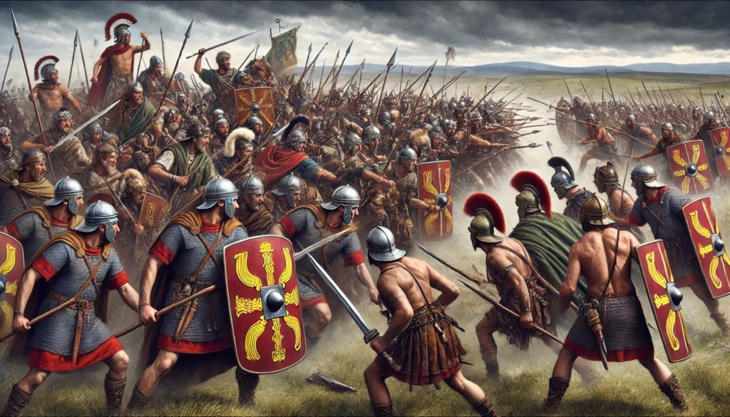 Battle of Watling Street 61 AD Roman Empire Vs British Tribes