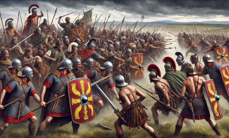 Battle of Watling Street 61 AD Roman Empire Vs British Tribes